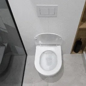 Laveo Závesná WC misa so SoftClose sedadlom Desna - VMD_600S, biela