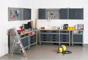 Závesný panel na náradie G1 vrátane 22 ks háčikov a držiakov, 595 x 395 x 25 mm