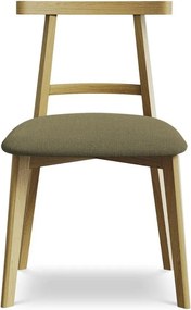 Zelená jedálenská stolička z masívneho dreva Ohelo – Makamii