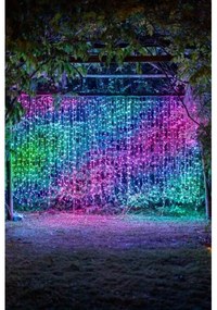 Kombinovaný LED svetelný záves Twinkly Curtain 150cm RGB-AWW 210LED