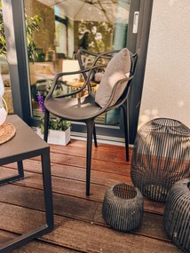 AKCIA Čierna plastová stolička KATO II. akosť