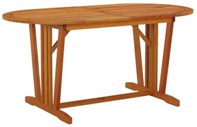 Záhradný stôl 160x85x75 cm masívne eukalyptové drevo 316071