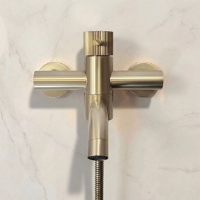 Rea Lungo, vaňová batéria s ručnou sprchovou súpravou, zlatá matná, REA-B8055