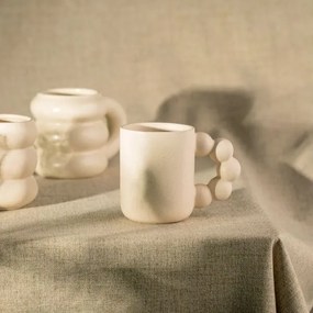 Hrnček BERO s korálkami, krémový 756788 300 ml