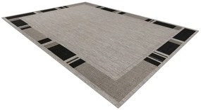 Koberec SIZAL FLOORLUX 20195 strieborný / čierny