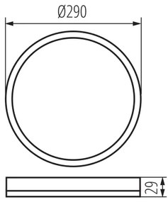 Kanlux 31503 - LED Kúp. str. svietidlo AZPO LED/18,5W/230V pr. 29 cm IP54 čierna