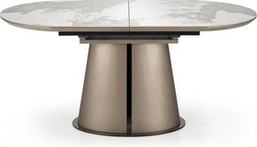 Rozkladací jedálenský stôl 160-200 cm Riavey (čierna + cappuccino) (pre 6 8 osôb). Vlastná spoľahlivá doprava až k Vám domov. 1049566