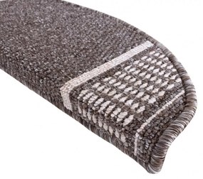 Vopi Nášľapy na schody Promenade hnedý polkruh, samolepiaci - 28x65 polkruh (rozmer vrátane ohybu)