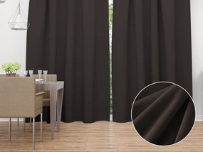 Biante Zamatový záves Velvet Prémium SVP-016 Tmavo hnedý - šírka 135 cm 135x200 cm