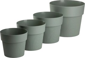 Květináč Silva Line 17,4x20 cm šedo-zelený