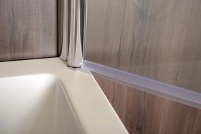 Polysan Polysan, SPERA 65 vaňová zástena 650mm, číre sklo, BS-65