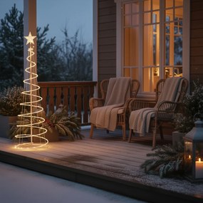 Vianočný stromček biely vrátane LED IP44 - Puno