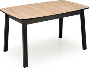 Rozkladací jedálenský stôl Barril 130/170 cm dub artisan/čierny