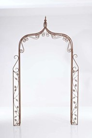 Oblúk na ruže Wine - Hnedá antik