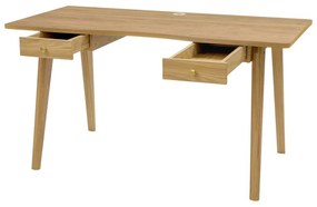 Pracovný stôl v dekore duba 70x140 cm Nice – Woodman