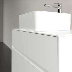 VILLEROY &amp; BOCH Collaro závesná skrinka pod umývadlo na dosku (umývadlo v strede), 2 zásuvky, 800 x 500 x 548 mm, White Matt, C03700MS