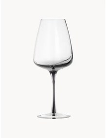 Ručne fúkané poháre na biele víno Smoke, 4 ks