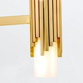 Elstead MARVELE6-AB-OPAL - Luster na tyči MARVELE 6xE14/40W/230V zlatý