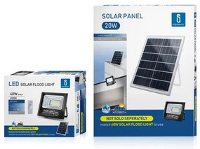 Aigostar - LED Stmievateľný solárny reflektor LED/60W/3,2V IP67 + DO