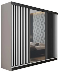 Skriňa Malani 200 L biely / dvierka biely