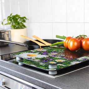 Kryty na sporák z tvrdeného skla v súprave 2 ks 52x30 cm Summer Meadow – Maximex