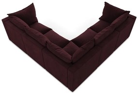 Vínovočervená rohová pohovka Manao – Makamii