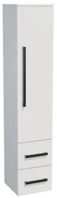 Kúpeľňová skrinka vysoká SAT Cube Way 32,5x163x33 cm biela lesk CUBE3CHV35BL, 1 ks