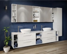 Cersanit Larga, skrinkové úchytky 35cm 2ks, strieborná, S599-0142