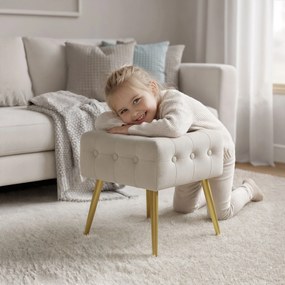 Taburet Quadra béžový