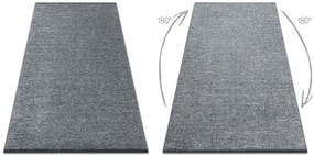 Koberec FLORENCE 24021 Jednofarebný, glamour, plocho tkaný, sivý