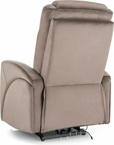 Elektrické polohovacie kreslo KRONOS Velvet cappuccino
