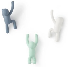 Umbra Háčik BUDDY SET/3ks farebný biela, šedá, mintovou