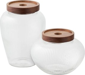 Sklenené dózy v súprave 2 ks Maya – House Nordic