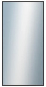 DANTIK - Zrkadlo v rámu, rozmer s rámom 50x100 cm z lišty Hliník čierna (7022021)