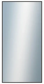DANTIK - Zrkadlo v rámu, rozmer s rámom 50x100 cm z lišty Hliník čierna (7022021)