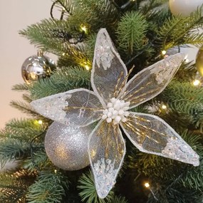 DECOLED Kvet, d. 20 cm, biely