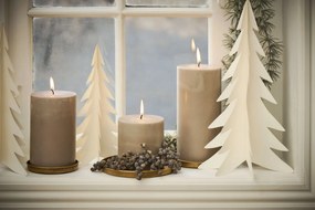 Ib Laursen Sviečka Church Rustic Linen 15 cm