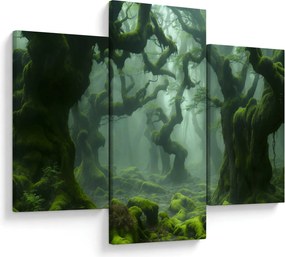 Obraz - Les prerastený machom (90x60 cm)