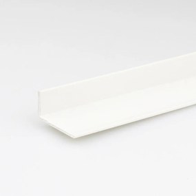 Profil uholníkový PVC biely lesk 15x25x1000