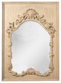 Svetlohnedé nástenné zrkadlo s ornamentmi Frannie - 95*130 cm
