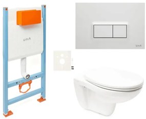 Závesný wc set VitrA Normus do ľahkých stien / predstenová SIKOVSNOR54600, 1 ks