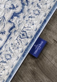 Villeroy & Boch, Behúň Villeroy & Boch 106122 Cream, Blue, 80x240, modrá, obývacia izba