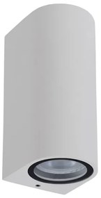Lucide 69801/02/31 - Vonkajšie nástenné svietidlo ZARO 2xGU10/35W/230V IP44 biela
