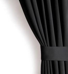 Záves AmeliaHome Blackout s priechodkami 140x175 cm čierny