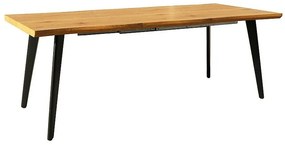 Rozkládací jídelní stůl Fresno 150/210 cm dub přírodní/černý