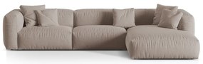 Béžová modulárna rohová pohovka (pravý roh) Martina – Micadoni Home