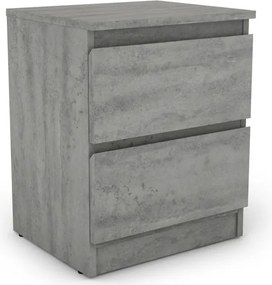 Skrinka /nočný stolík Carlos 402S, šedý beton