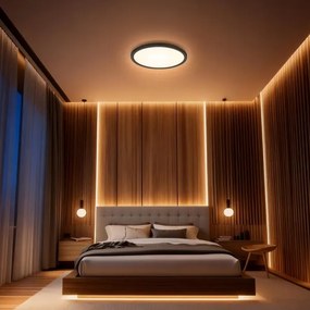 Aigostar - LED RGBW Stmievateľné stropné svietidlo MESH LED/24W/230V 3000-6500K čierna+DO