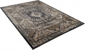 Antracitový obdĺžnikový koberec Dubai CHU – polypropylén Rozmer: 160x220 cm