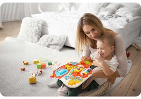 Ricokids Vzdelávacie chodítko 2 v 1 RK-810 biely a červený